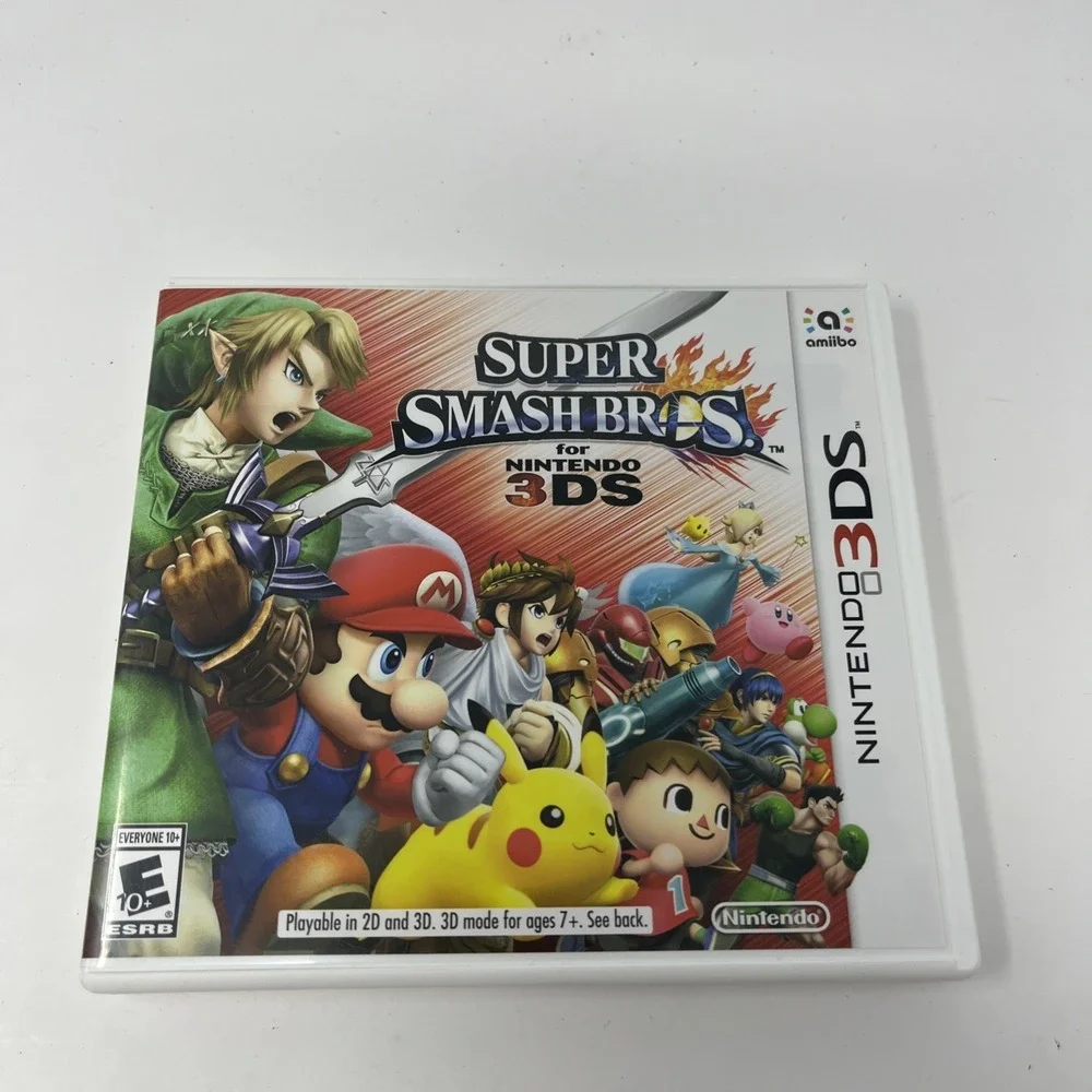 Super Smash Bros NO GAME Case & Manual Only (Nintendo 3DS, 2014)